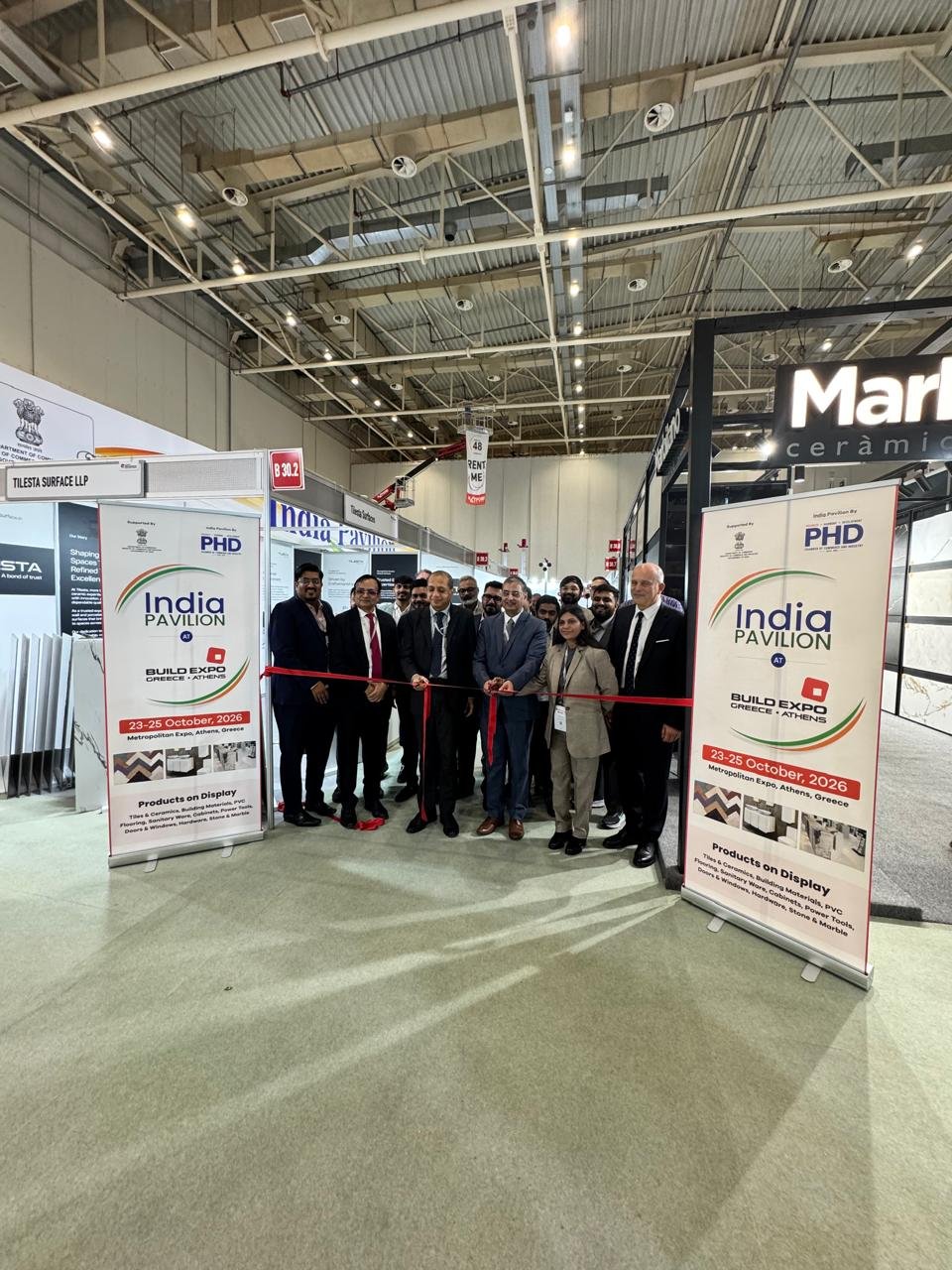 At BUILD EXPO 2026, Greece’s leading international construction trade fair, H.E. Mr. Ravi Shankar, Ambassador of India, inaugurated the Indian Pavilion