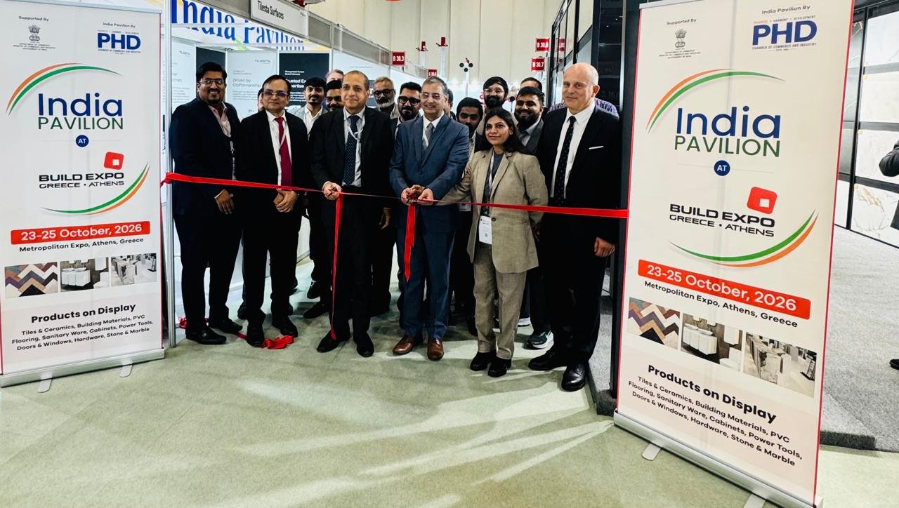 At BUILD EXPO 2026, Greece’s leading international construction trade fair, H.E. Mr. Ravi Shankar, Ambassador of India, inaugurated the Indian Pavilion